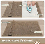 BEQHAUSE Kitchen Rugs and Mats 2PCS Non-Slip, Taupe | Kitchen Mats - Image 9