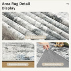 Soalmost Abstract Rug 5x7 Washable Area Rugs - Image 6
