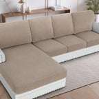 H.VERSAILTEX Sectional Couch Covers 1 Piece Chaise Slipcover L Shape Separate by HVERSAILTEX