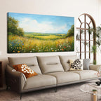Canvas Wall Art Decor Modern Landscape Wall Art For Living Room Green Botanical Wall Art Artwork For Wall Green Floral Wall Decor Canvas Prints Art Work For Home Kitchen Office Decor 20" X 40"