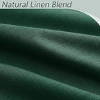 Dark Green 100% Blackout Curtains 108 Inch Length 2 Panels Set - Image 3