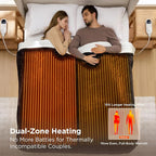 Bedsure Heated Blanket King Size, Dual Control Electric Blanket, 6 Heat/6 Timer - Image 3