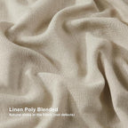Vision Home Sand Pinch Pleated Full Blackout Curtains Linen Blended Room - Image 6