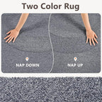 2x3 Grey Blue/White Area Rug Washable Non-Slip Soft - Image 9