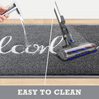 Grey Door Mat Welcome Mats Outdoor Indoor Doormat - Image 4