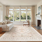 5x7 Area Rugs for Living Room, Large Washable Rug, Dining Room, Low Pile - Image 4