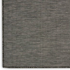 Nourison Positano Indoor-Outdoor Charcoal 6' x 9' Area Rug, Easy Cleaning, Non Shedding, Bed Room, Living Room, Dining Room, Backyard, Deck, Patio (6x9)