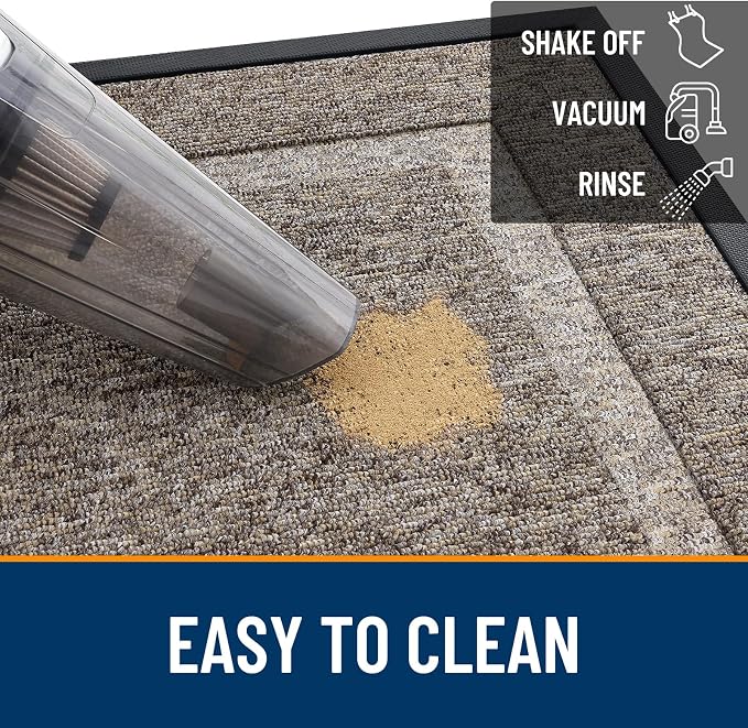 OLANLY Front Door Mat Outside 35x23, All-Season Heavy-Duty Rubber Doormat | - Image 5