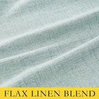 NICETOWN Seafoam Green 100% Blackout Short Curtains W52 x L48 in, Thermal - Image 9