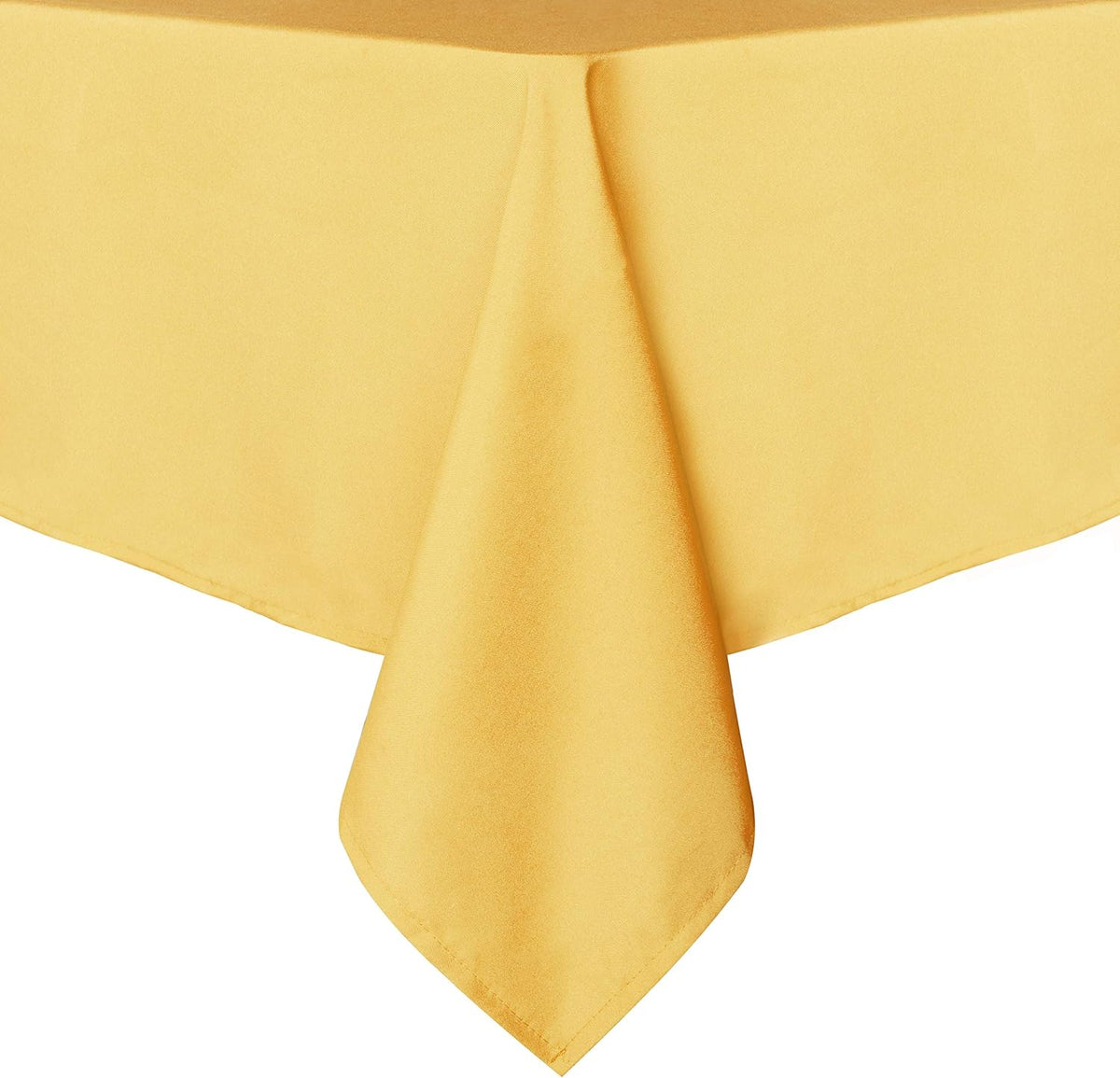 sancua Square Tablecloth - 70 x 70 Inch - Stain and Wrinkle Resistant Washable Polyester Table Cloth, Decorative Fabric Table Cover for Dining Tables, Buffet Parties and Camping, Yellow