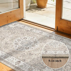 Washable 2x5 Hallway Runner Rug: Vintage Water Resistant Kitchen Entryway Rug - Image 4