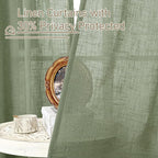 Sheer Linen Curtains 63 inches Long - Image 5