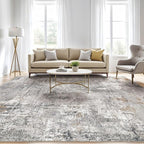 LOONGRUG 9x12 Area Rug Washable Large Neutral Modern Living Room Rugs | - Image 5