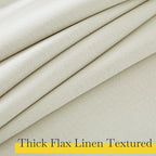 NICETOWN Faux Linen 100% Blackout 108 inch Curtains - Image 4