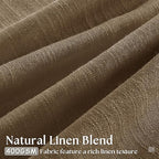 Extra Wide 102 Inch Long Pleat Curtains 70 Inch Wide Dutch Cocoa | Pinch Pleat - Image 2