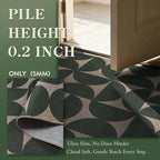 Lahome Green Easy Jute Front Porch Rug, 3x5 Semi Circle Outdoor Rug | Non Slip - Image 4