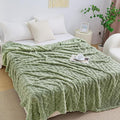 Aganear Fleece Throw Blanket for Bed Couch 90"x108" Sage Green | Lightweight by Aganear