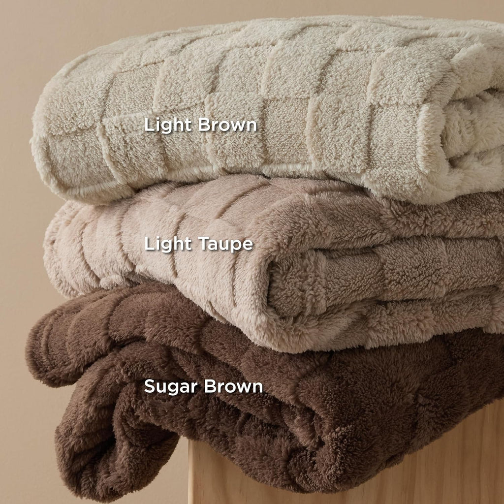 Bedsure GentleSoft Dark Brown Throw Blanket for Couch - Super Soft Cozy Blankets Gifts for Women Men Girls, Cute Small Fleece Throws for Bedroom Home Decor, 50x70 Inches