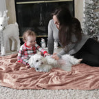 Bedsure GentleSoft Fleece Throw Blanket Dusty Pink - Image 7