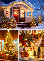Clear Christmas String Lights 50 Count 12 Feet Incandescent Bulb Mini Lights for Indoor Outdoor Xmas Tree Garland Birthday Wedding Party Festival Decoration, Green Wire