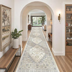 2'6 x 16' Runner Rug Non Slip, Washable Kitchen Rugs, Living Room, Extra Long - Image 9