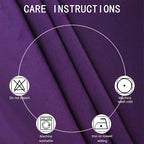 Purple Thermal Blackout Curtains/52 x 108 Inch/Set of 2 Panels Room Darkening - Image 4