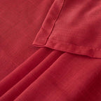 BGment Red Linen Curtains for Living Room 84 Inch Length - Image 8