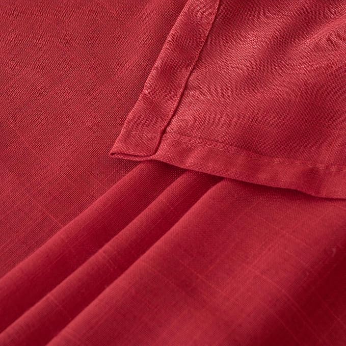 BGment Long Linen Semi Sheer Curtains 102 Inch Length - Image 8