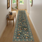 DUKINO 2x12 Washable Runner Rug, Non Slip Animal Rug - Image 8