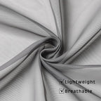 Short Grey Sheer Curtains 36 Inches 2 Panels Set - Image 3