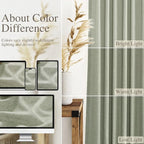 Sage Curtains 90 inches Long 2 panels - Image 4