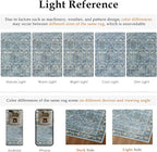 6x9 Light Blue Vintage Floral Washable Area Rug - Image 8