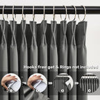Wide Width Window Curtains 100 x 84 Inches Long, Vertical Accordion Style Pinch - Image 2