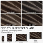 Chocolate Linen Curtains 84 Inch Length 2 Panels Set - Image 4