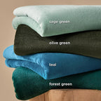 Bedsure Fleece Blankets King Size Oive Green - Image 5