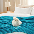 Bedsure Soft Twin XL Blanket for Bed Dorm Teal 66"x90" | Birthday Gifts for - Image 5