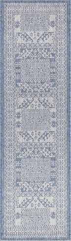 Keen Home Design Terrace Outdoor Runner Rug - 2x8 Washable Indoor/Outdoor Rug for Patio, Kitchen, Balcony, Beach, Garden, Deck and Porch, Size: 2'2"x7'7"
