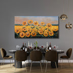 Yuaxker Large Sunflower Wall Decor Yellow Aesthetic Floral Canvas Painting Unique Flower Printed Wall Art Artwork for Living Room Bedroom Dining Room Office Home Decor 30x60inch