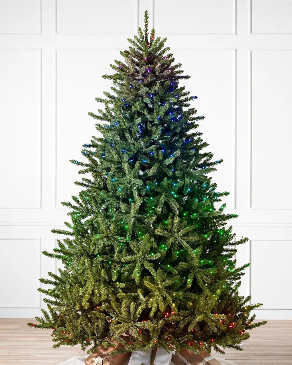 Balsam Hill 7ft Pre-Lit Classic Blue Spruce - Artificial Christmas Tree with Twinkly Lights, Easy Plug Technology, Premium Stand & Storage Bag for Indoor Holiday Decorating