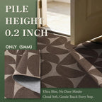 Lahome Tan Outdoor Rug 5x7, Semi Circle Easy Jute Indoor Outdoor Patio Rug | ug - Image 3