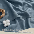 RYB HOME Sheer Curtains 102 inches, Extra Long Floor to Ceiling Curtains | Half - Image 2