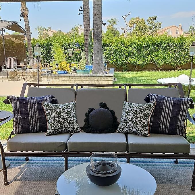 Sqodok Outdoor Cushion Covers 18x18 inch, Wicker Chair - Image 3