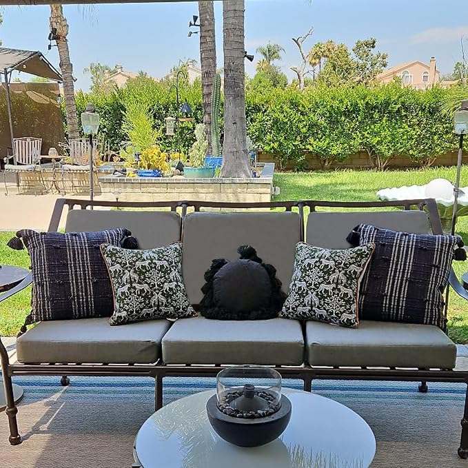 Sqodok Patio Cushion Cover 25x25 inch, Outdoor Seat Cushion Slip Cover - Image 3