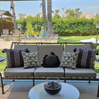 Sqodok Patio Cushion Cover 25x25 inch, Outdoor Seat Cushion Slip Cover - Image 3