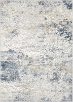 DMOYEST Area Rug Living Room Rugs 8x10 Washable Abstract Beige Blue Carpet | - Image 8