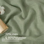 Sage Green Linen Curtains 78 Inches - Image 3