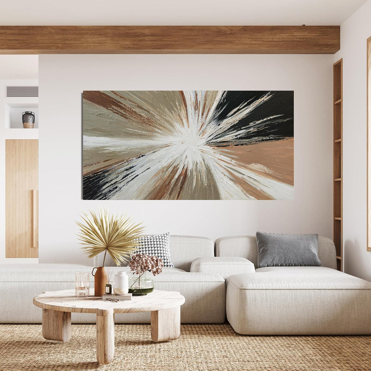 Canvas Wall Art Decor Large Black and White Wall Art Modern Abstract Wall Art Prints Wall Art Pictures for Living Room Abstract Canvas Art Wall Decor Artwork for Walls Bedroom Office Decor 29" X 58"