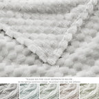 EXQ Home Gentle Soft Fleece Throw Blanket – Cozy Lightweight 3D Imitation - Image 5