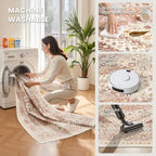 9x12 Area Rugs for Living Room, Large Washable Rug, Dining Room, Low Pile - Image 5