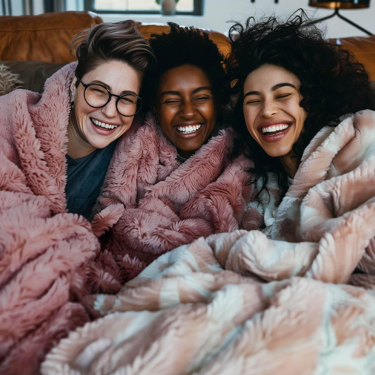Bedsure GentleSoft Fluffy Dusty Pink Blankets Queen Size for Bed, Thick Sherpa Faux Fur Fleece Fuzzy Plush Winter Warm Soft Queen Blankets, Bedroom Decor Pink Gifts Cozy Gifts for Women Men, 90x90